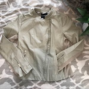 Express vegan Leather Moto Jacket